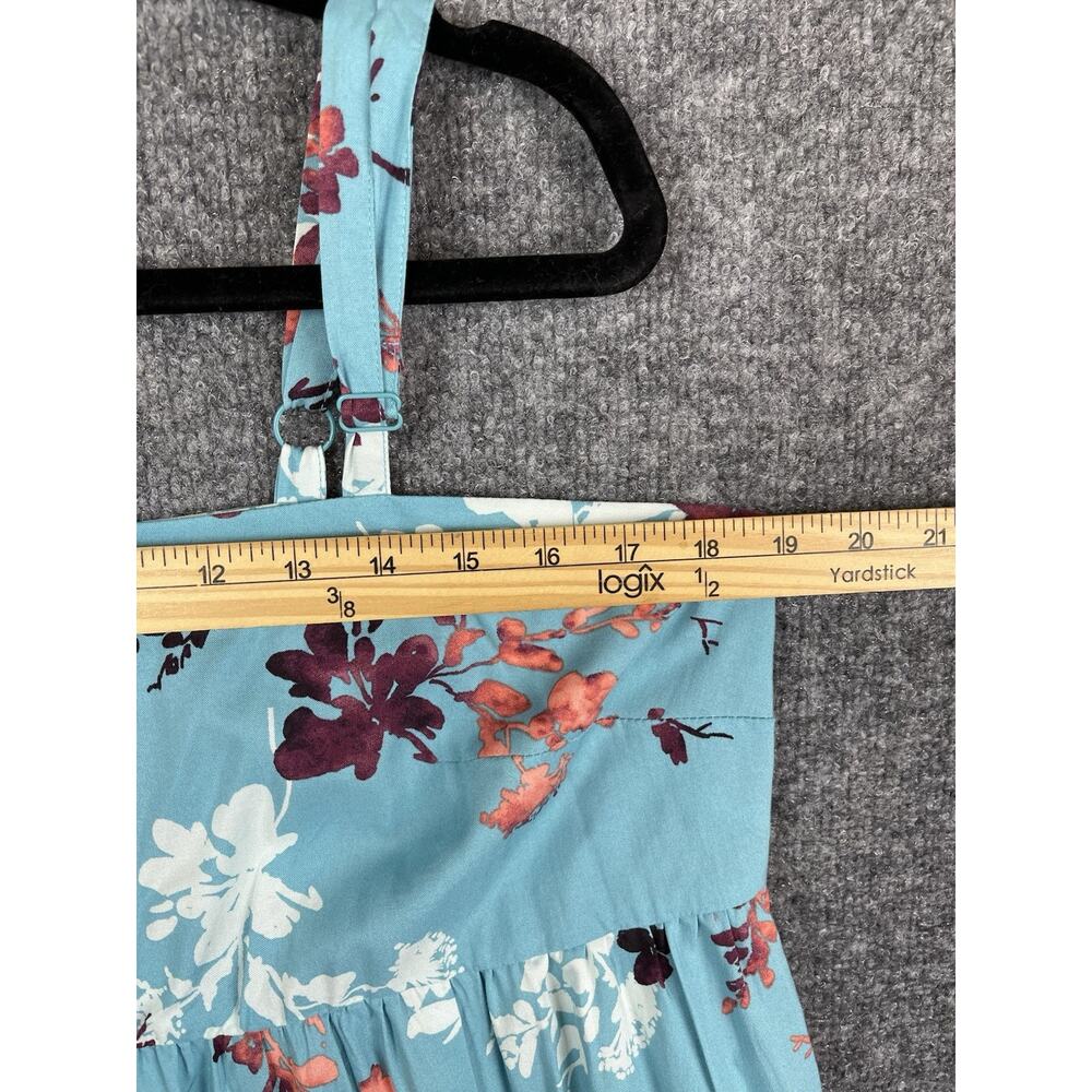 Torrid Babydoll Belinda Floral Still Water Squar Neck Tank Top Size 00 - Picture 2 of 8